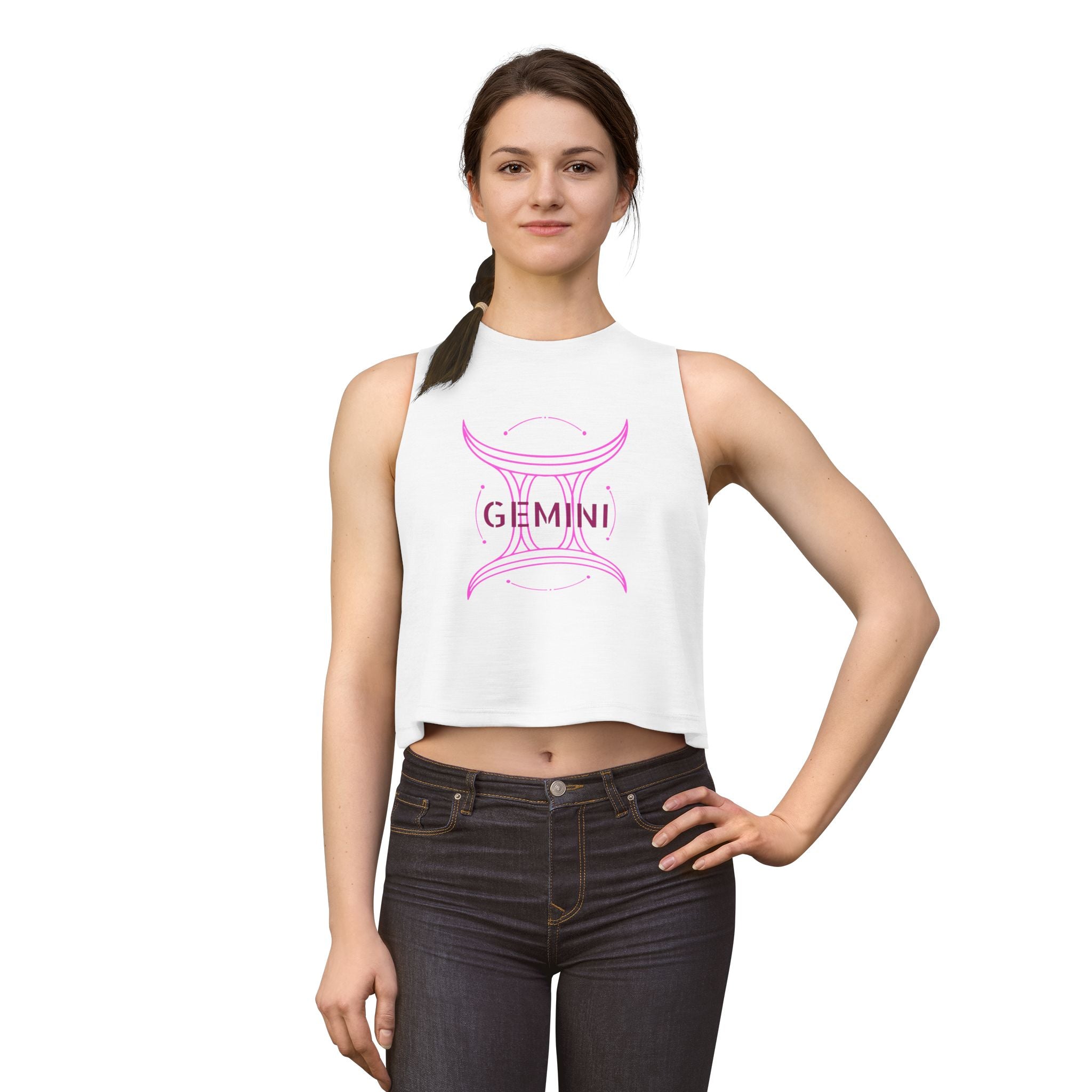 Gemini Zodiac Crop Top Tank