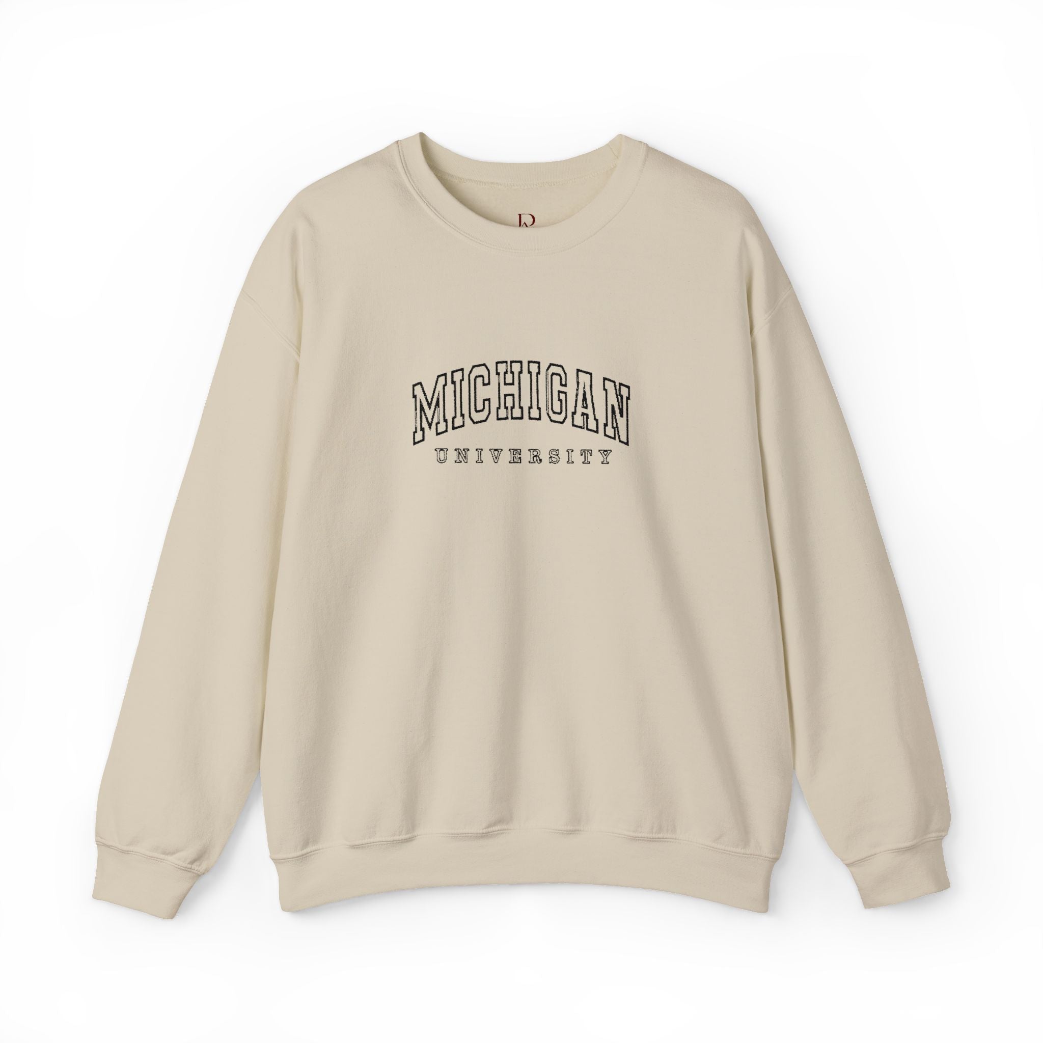 Embroidered Michigan University sweatshirt