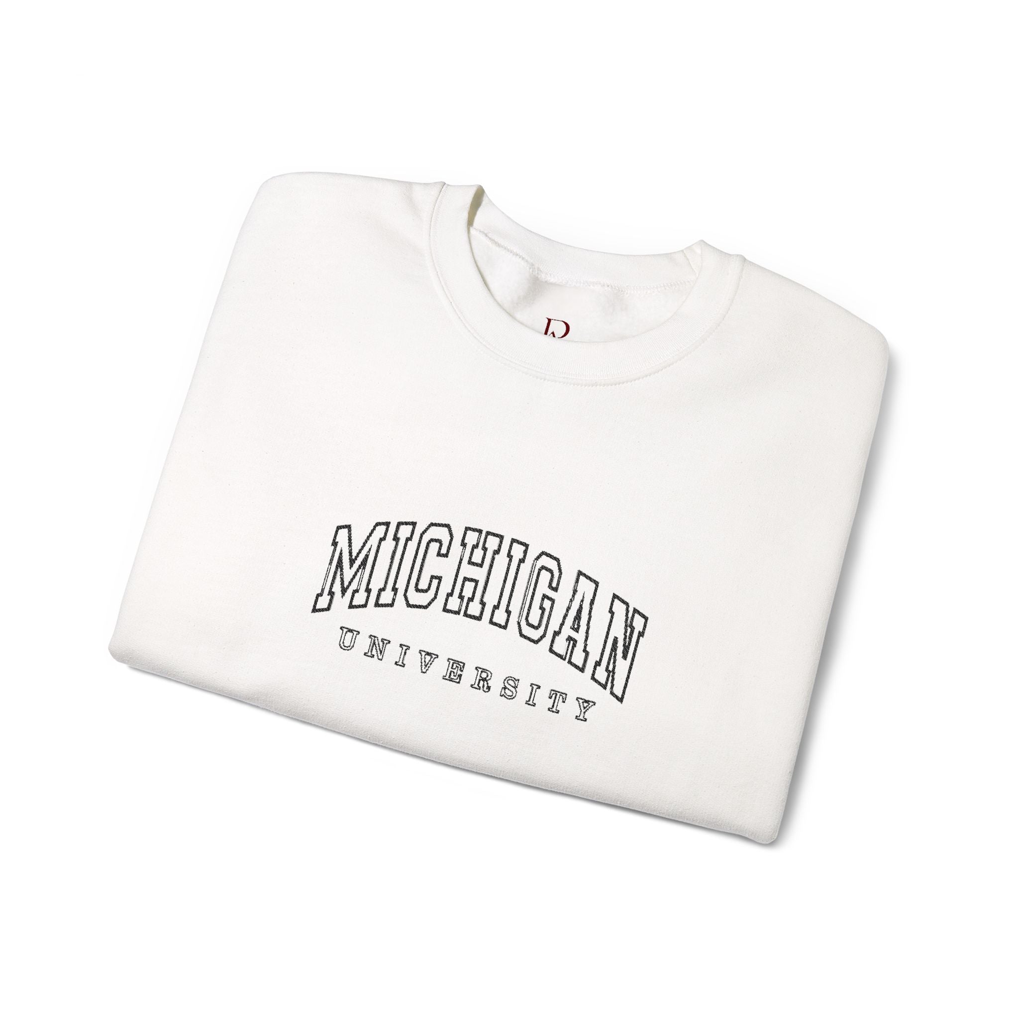 Embroidered Michigan University sweatshirt
