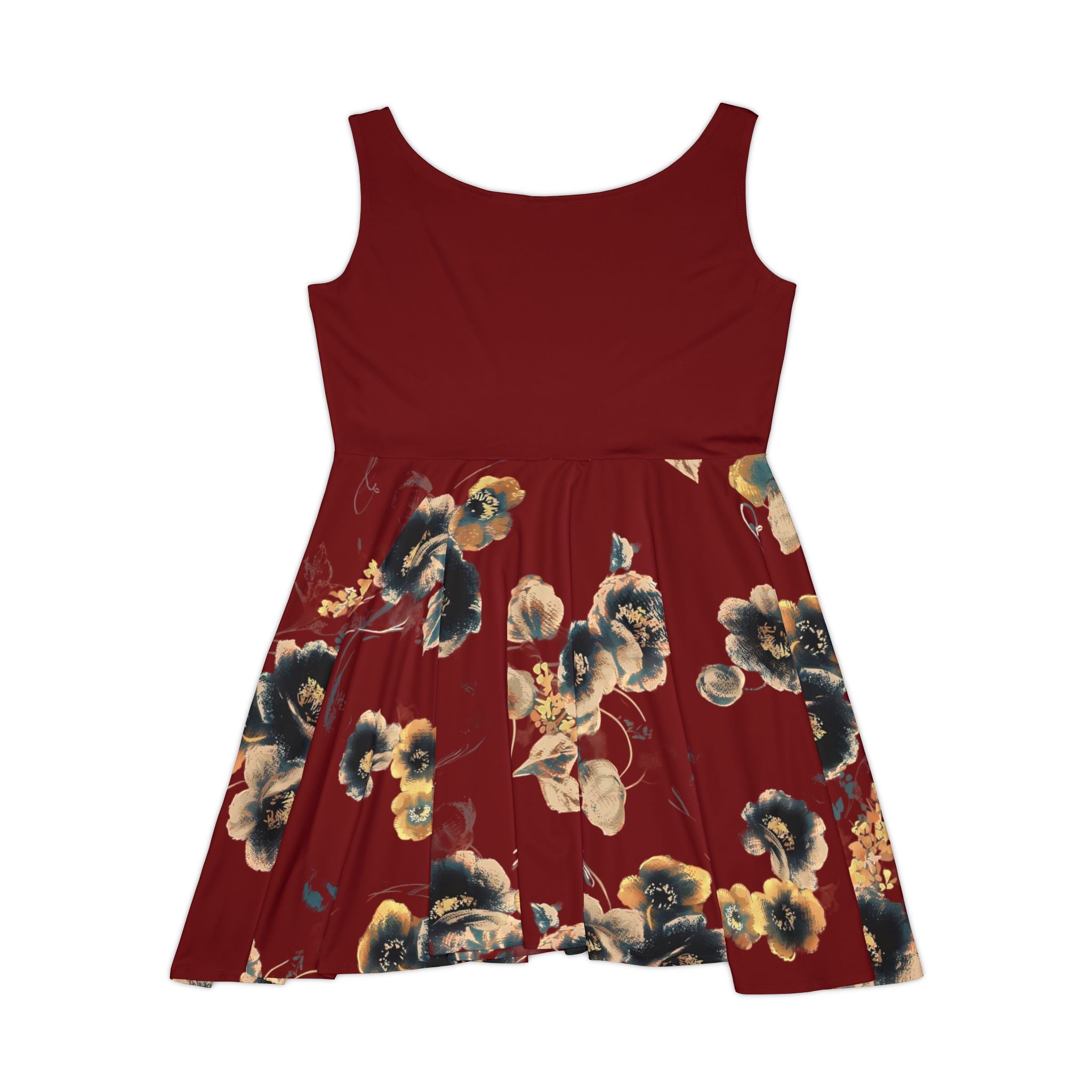 Floral Burgundy Dress — Vintage Pansy
