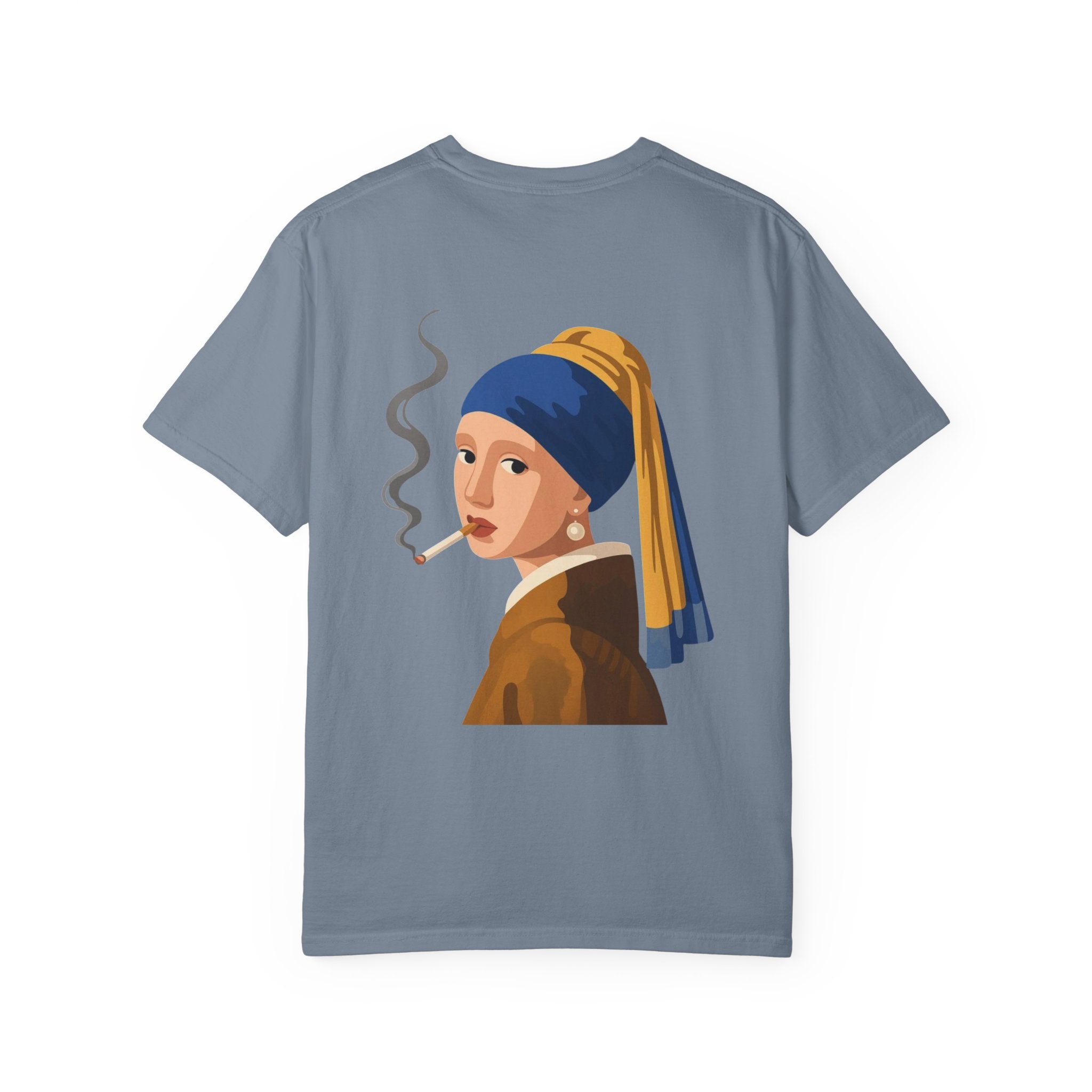 Smoking Girl with Pearl Tee