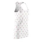 Minimal Red Floral Dress