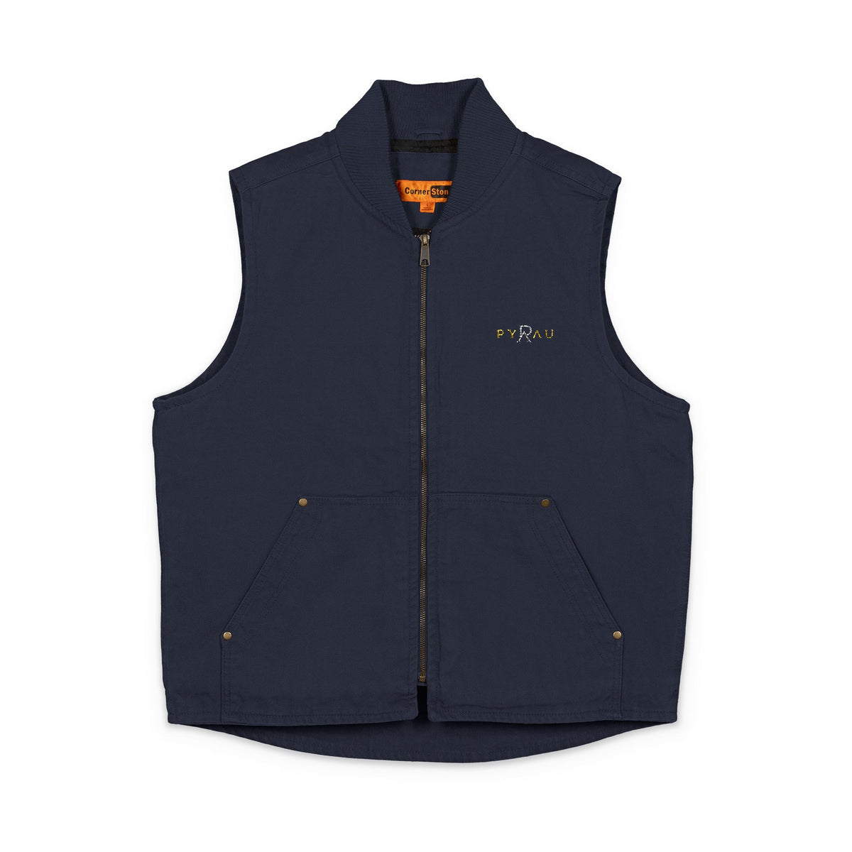 Embroidered Pyrau Canvas Vest