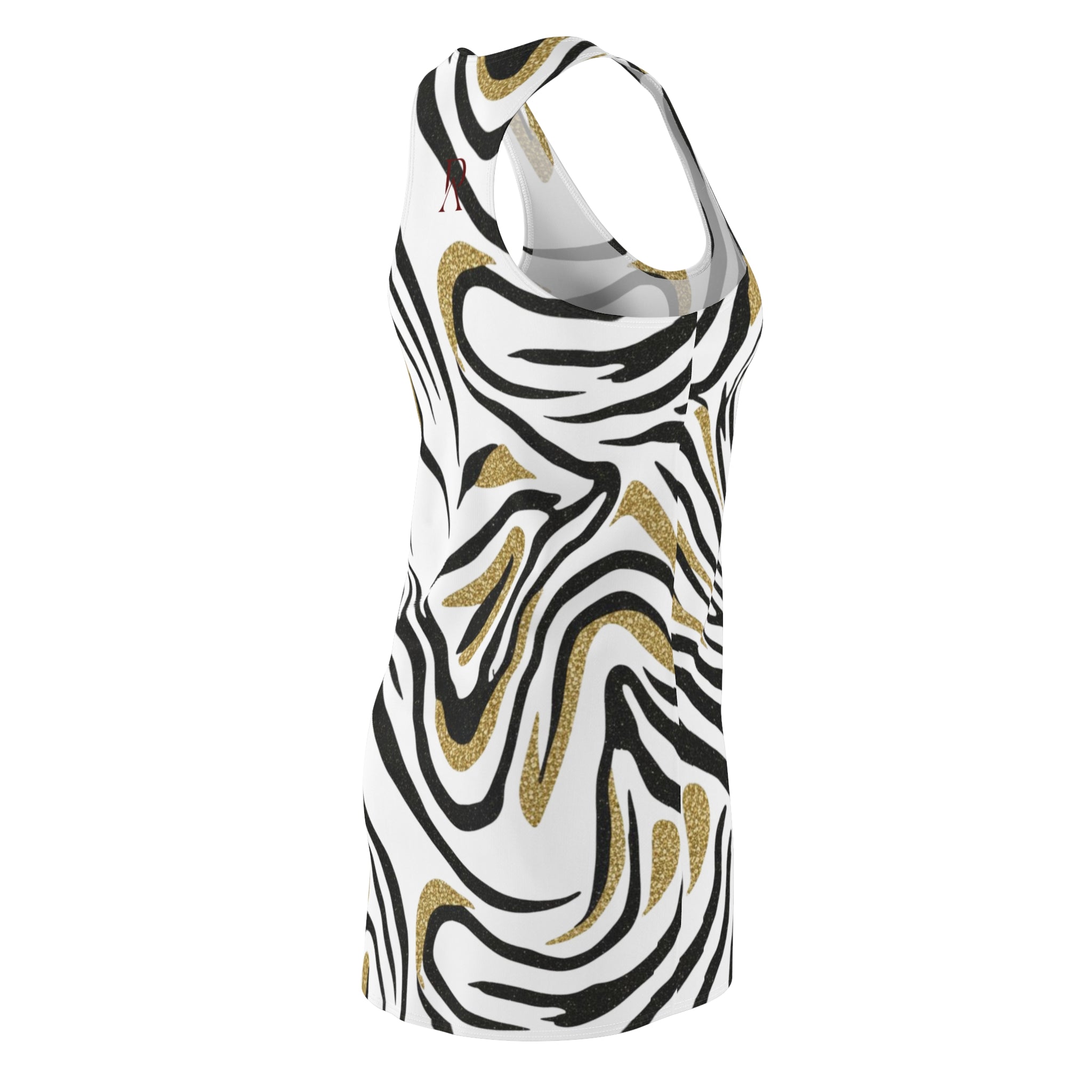 Gold & Black Marble Dress