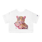 Pink Leopard Crop Tee