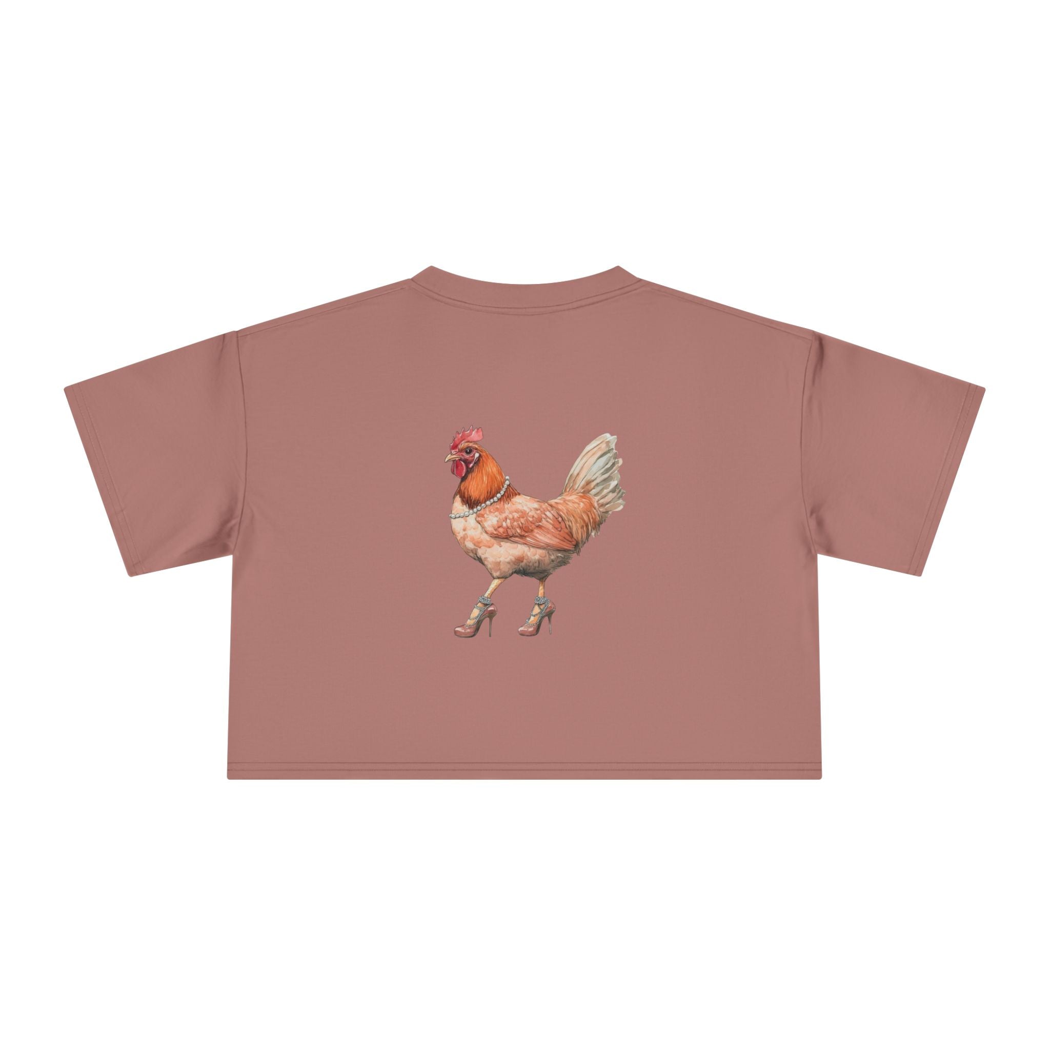 Chicken Crop Tee | Vintage Watercolor Hen Design