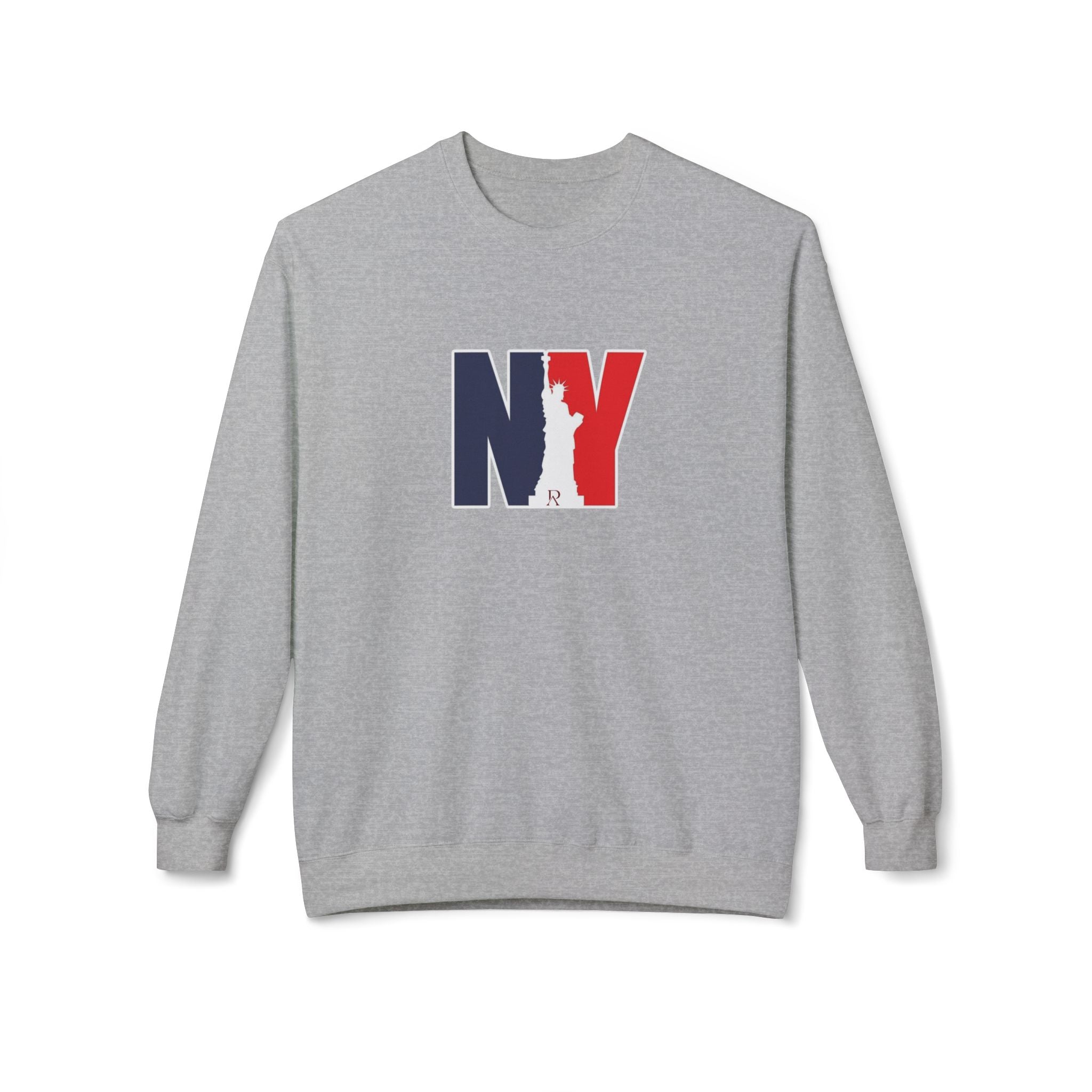 NY Statue of Liberty Silhouette Sweatshirt | New York Flag Colours