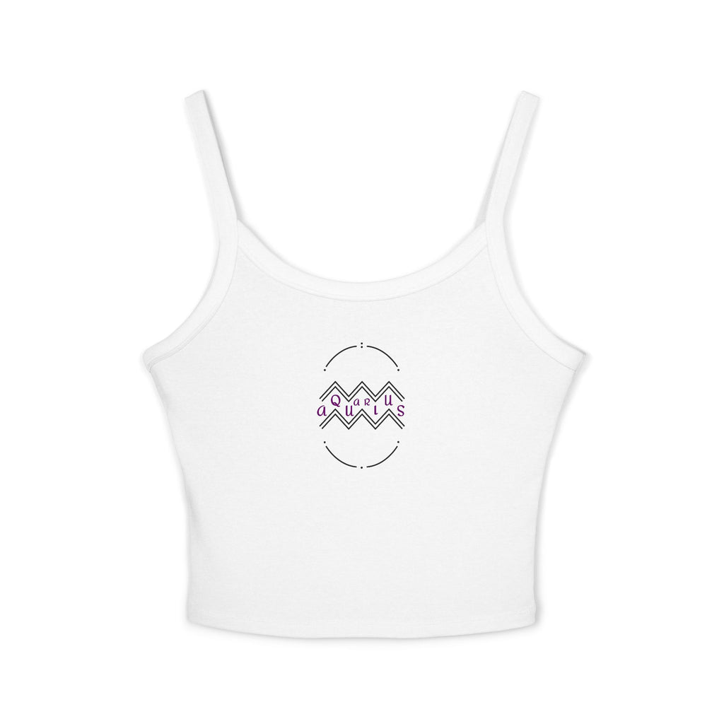 Aquarius Zodiac Crop Tank Top