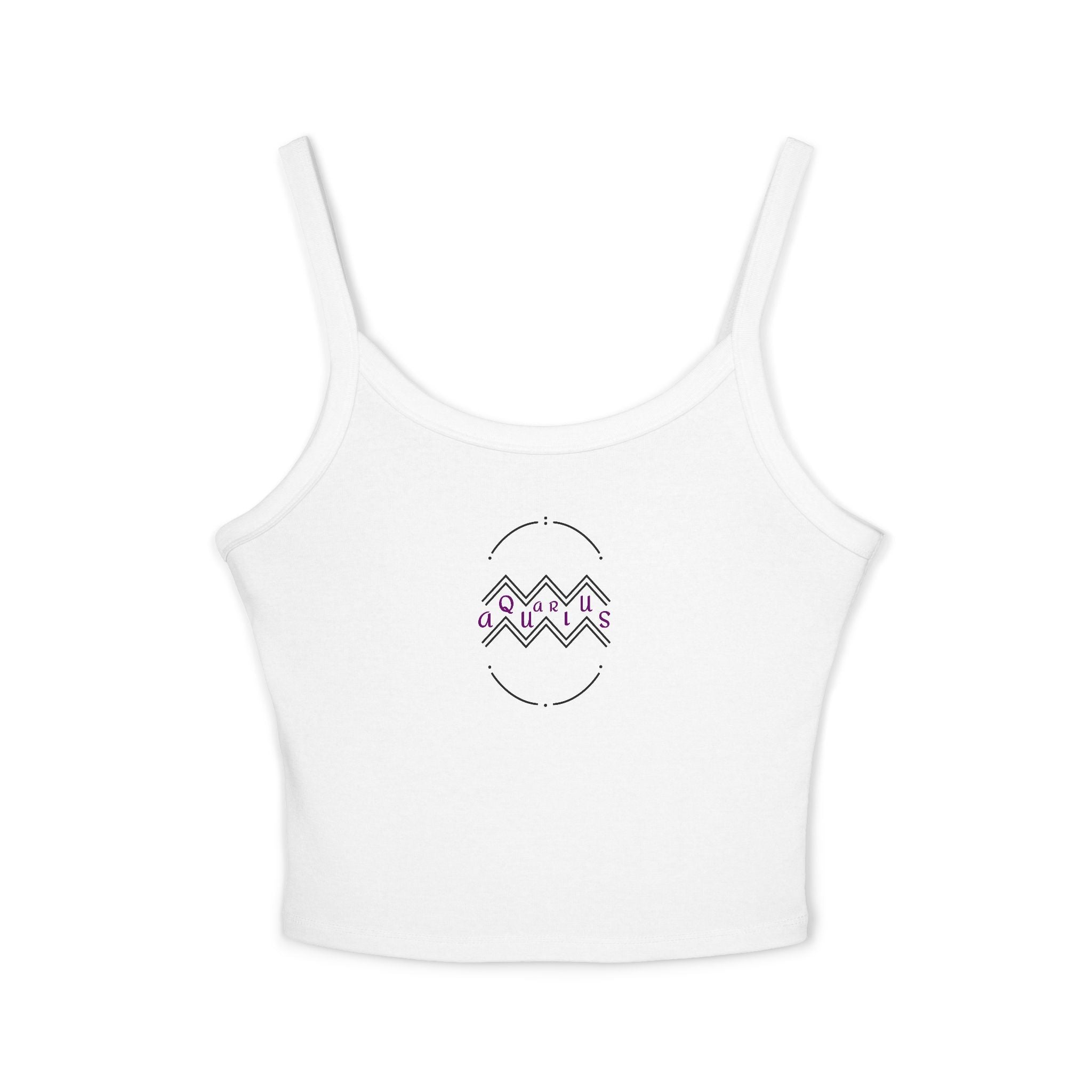 Aquarius Zodiac Crop Tank Top