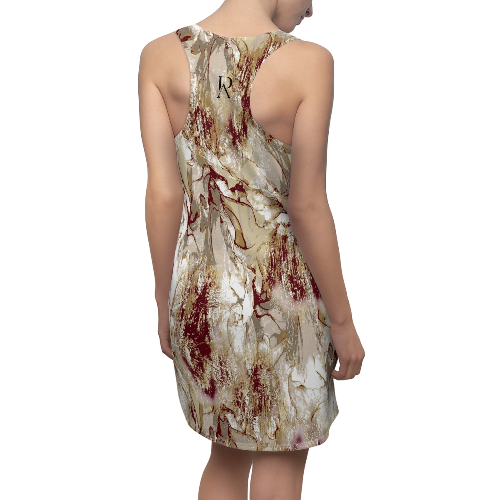 Marble Earth Tone Dress