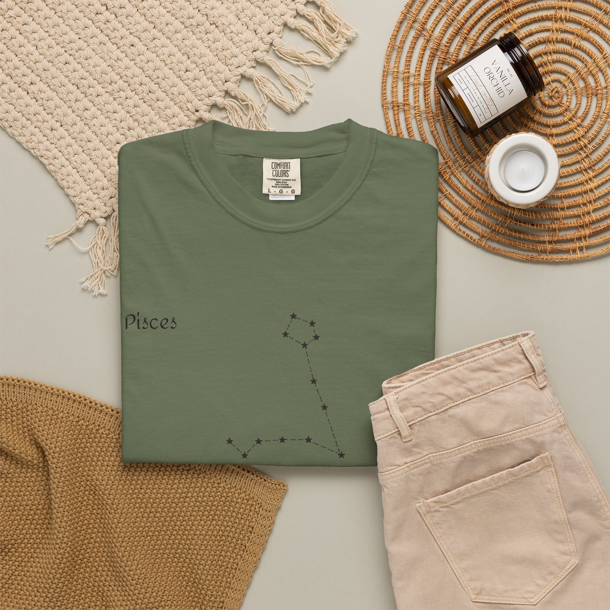 Pisces Star Map T-shirt | Pyrau Zodiac