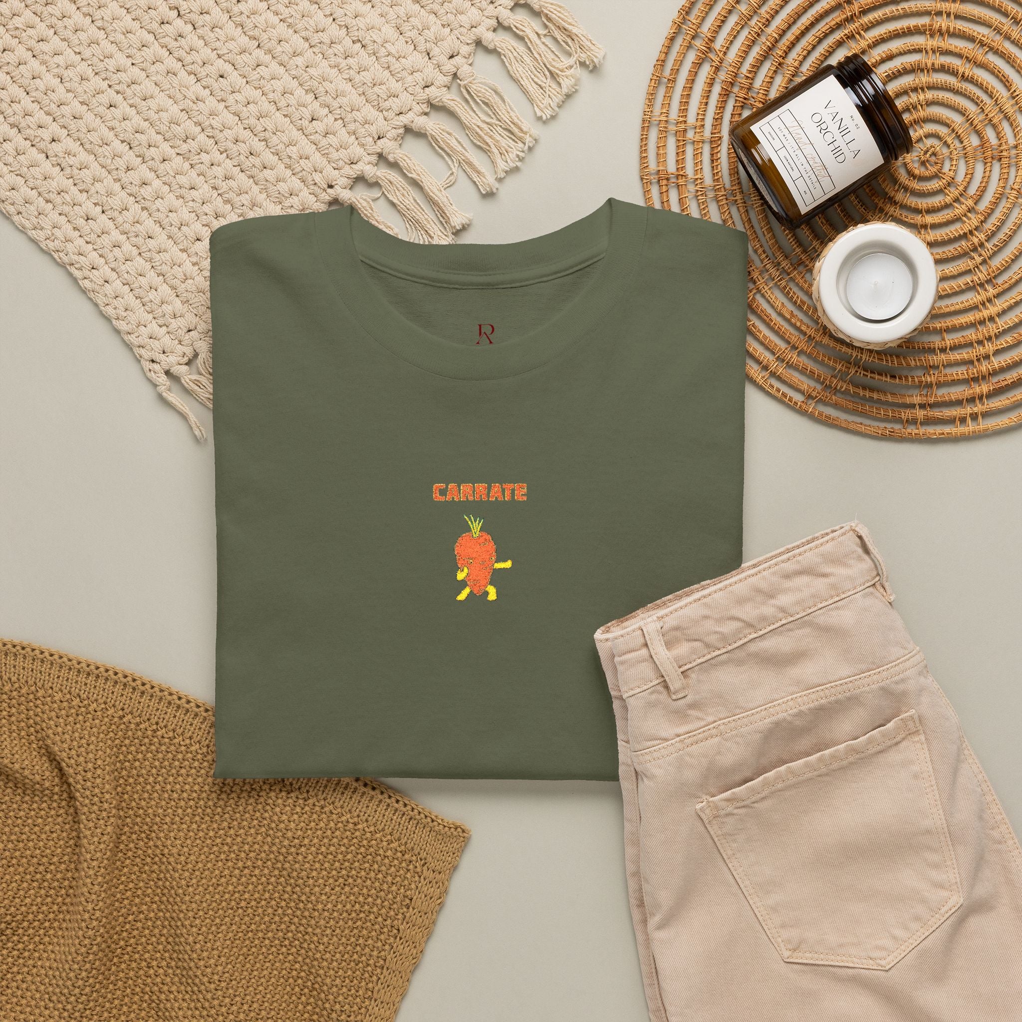 Embroidered Carrate Carrot Tee