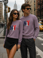 NY Statue of Liberty Silhouette Sweatshirt | New York Flag Colours