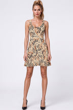 Boho Leopard Floral Dress