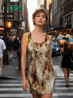Marble Earth Tone Dress