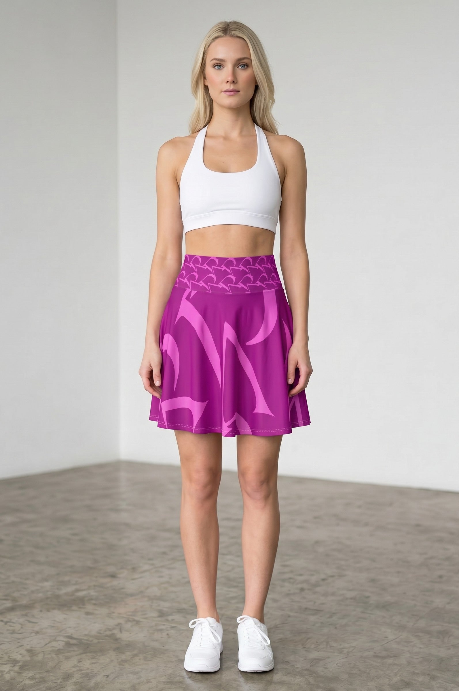 Pink Floral Skirt