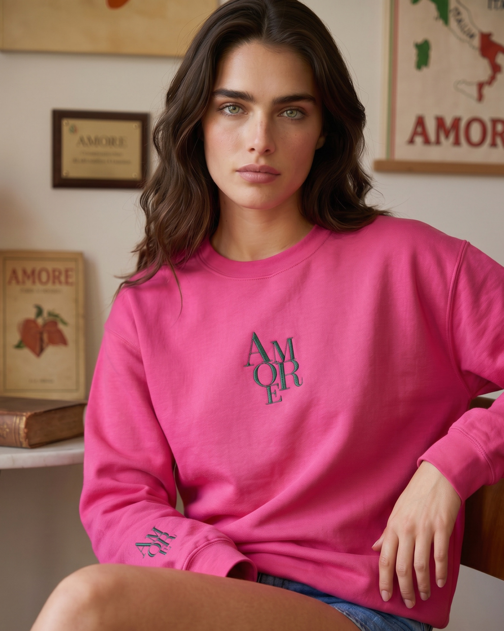 Amore Embroidered Sweatshirt