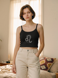 Leo Zodiac Crop Tank Top