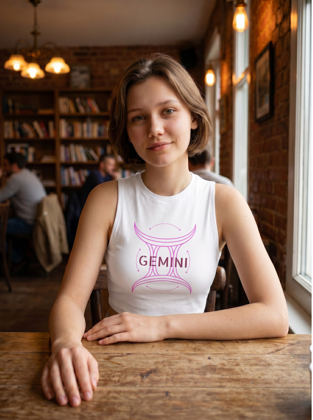 Gemini Zodiac Crop Top Tank