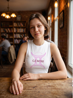 Gemini Zodiac Crop Top Tank