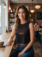Aries Zodiac Crop Top