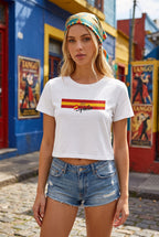 Spain Flag Crop Tee