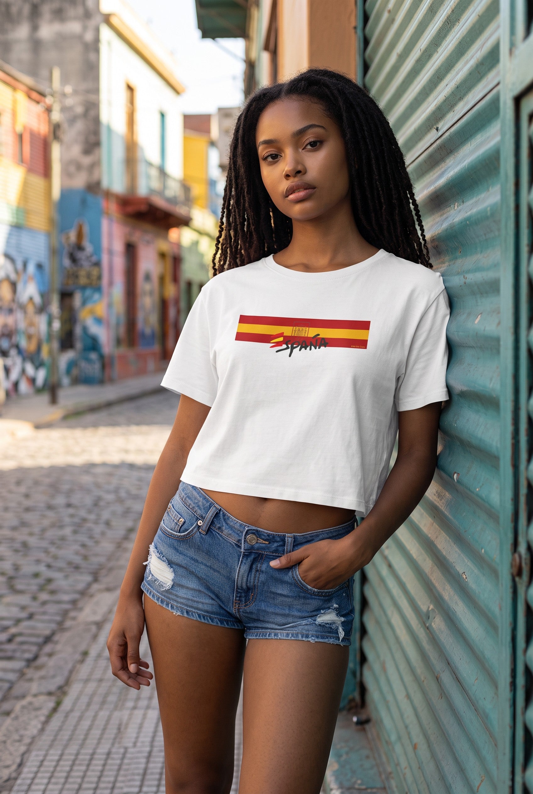 Spain Flag Crop Tee