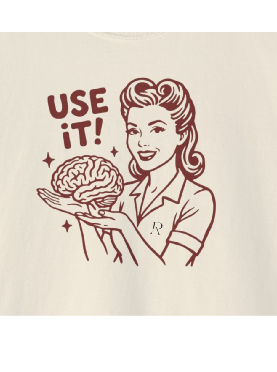 Use It Brain Retro Crop Top