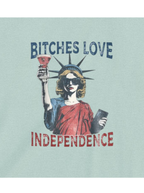 Bitch Loves Independence Crop Top