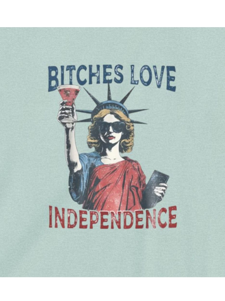 Bitch Loves Independence Crop Top