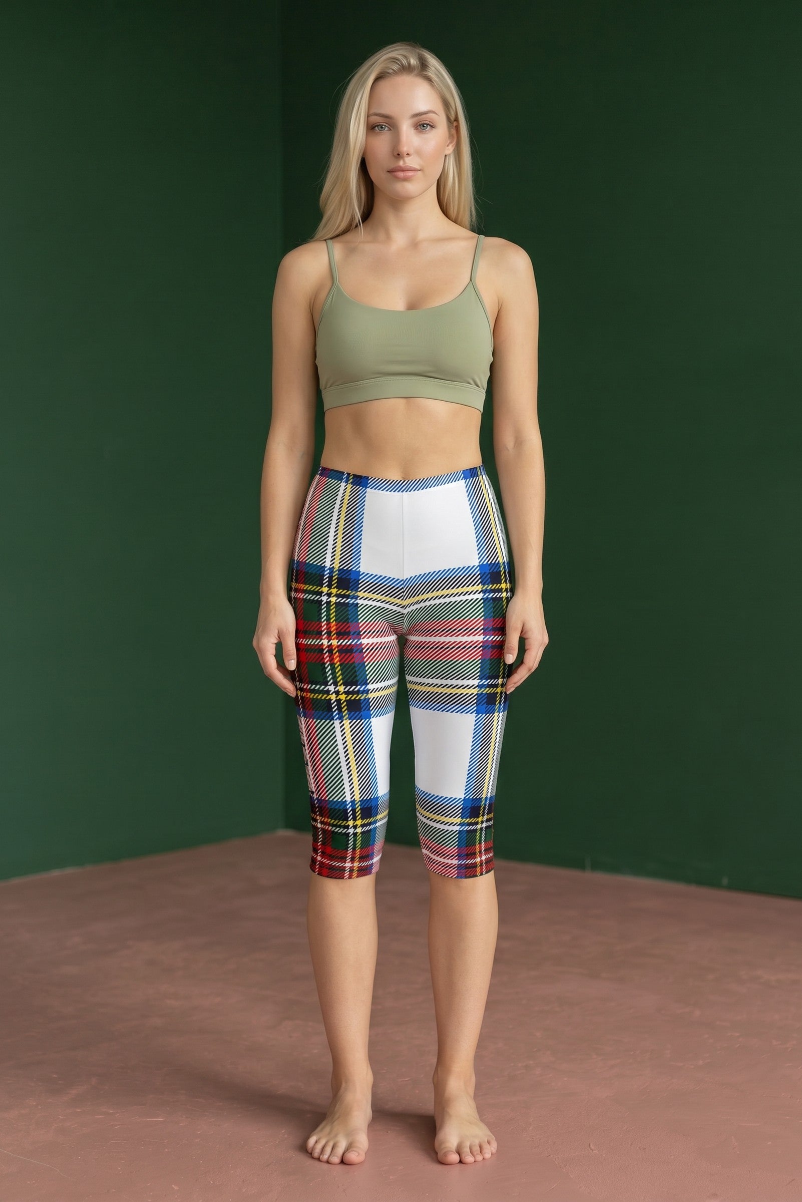 Plaid Capri Legging