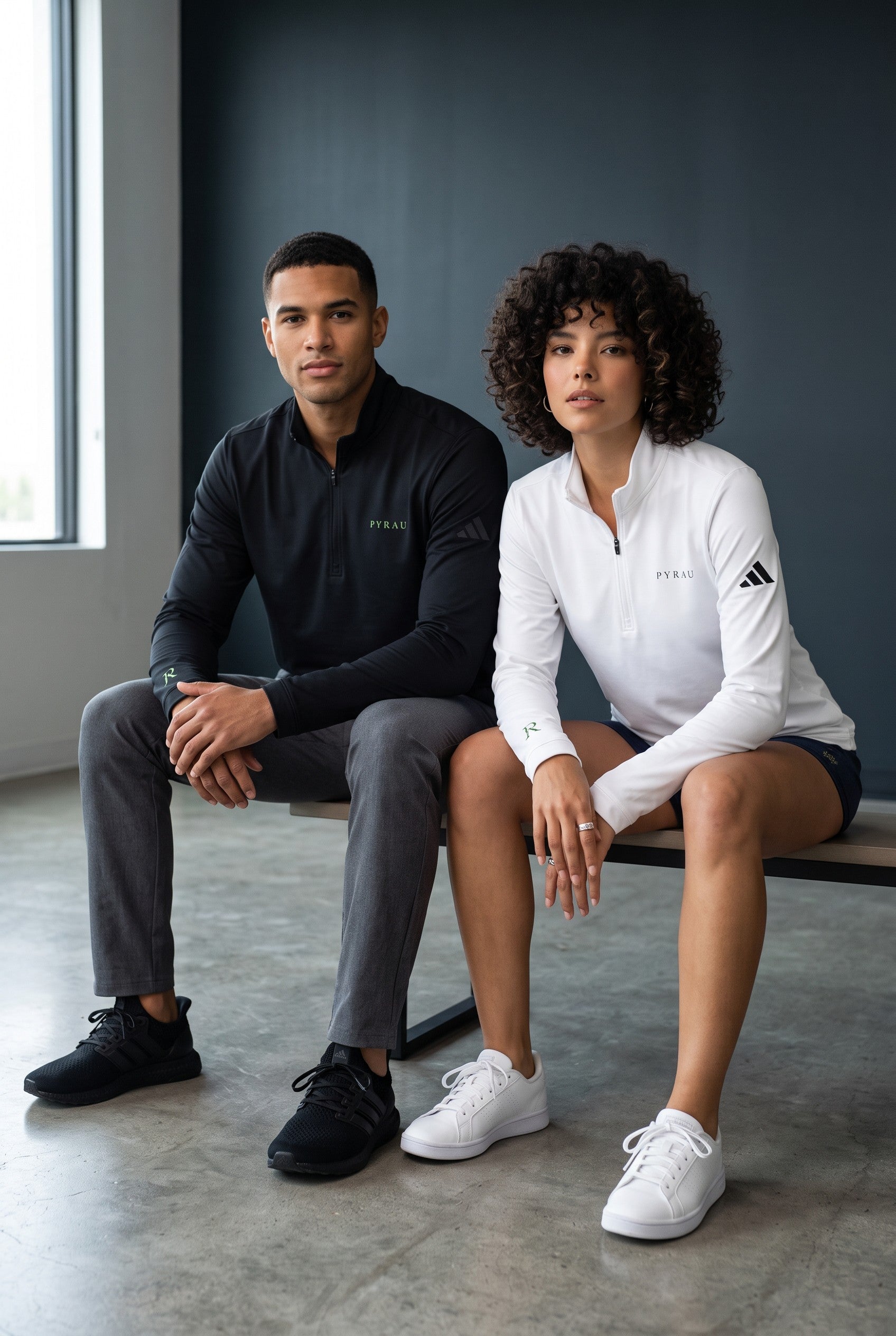 Adidas x Pyrau Embroidered Quarter-Zip Pullover