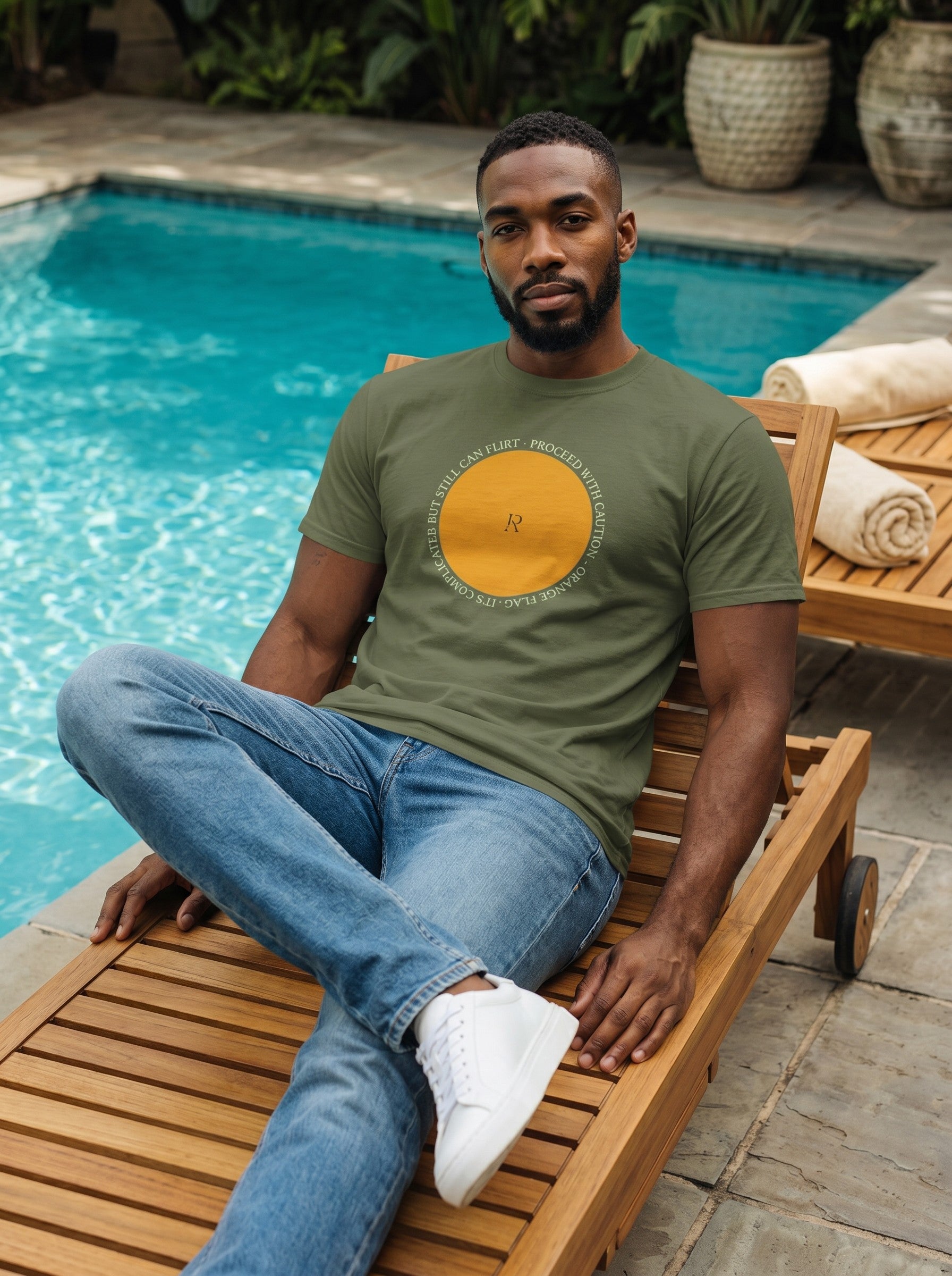 Orange Complicated But Can Flirt Tee / Tshirt | Status Pyrau