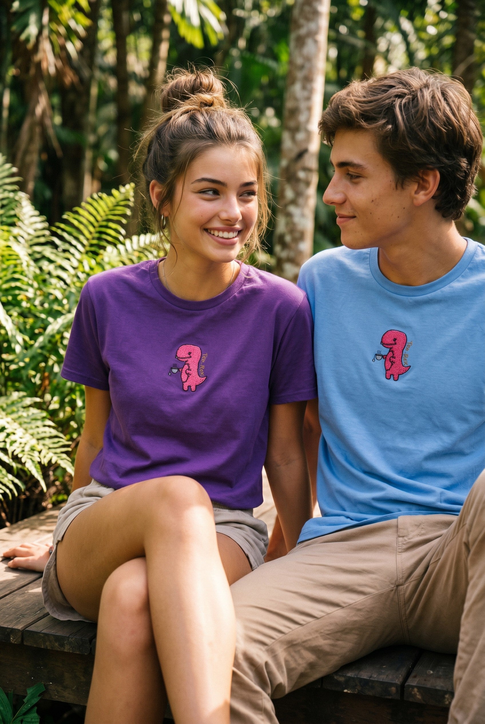Embroidered Tea Rex T-Shirt