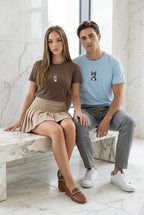Embroidered Cat T-Shirt