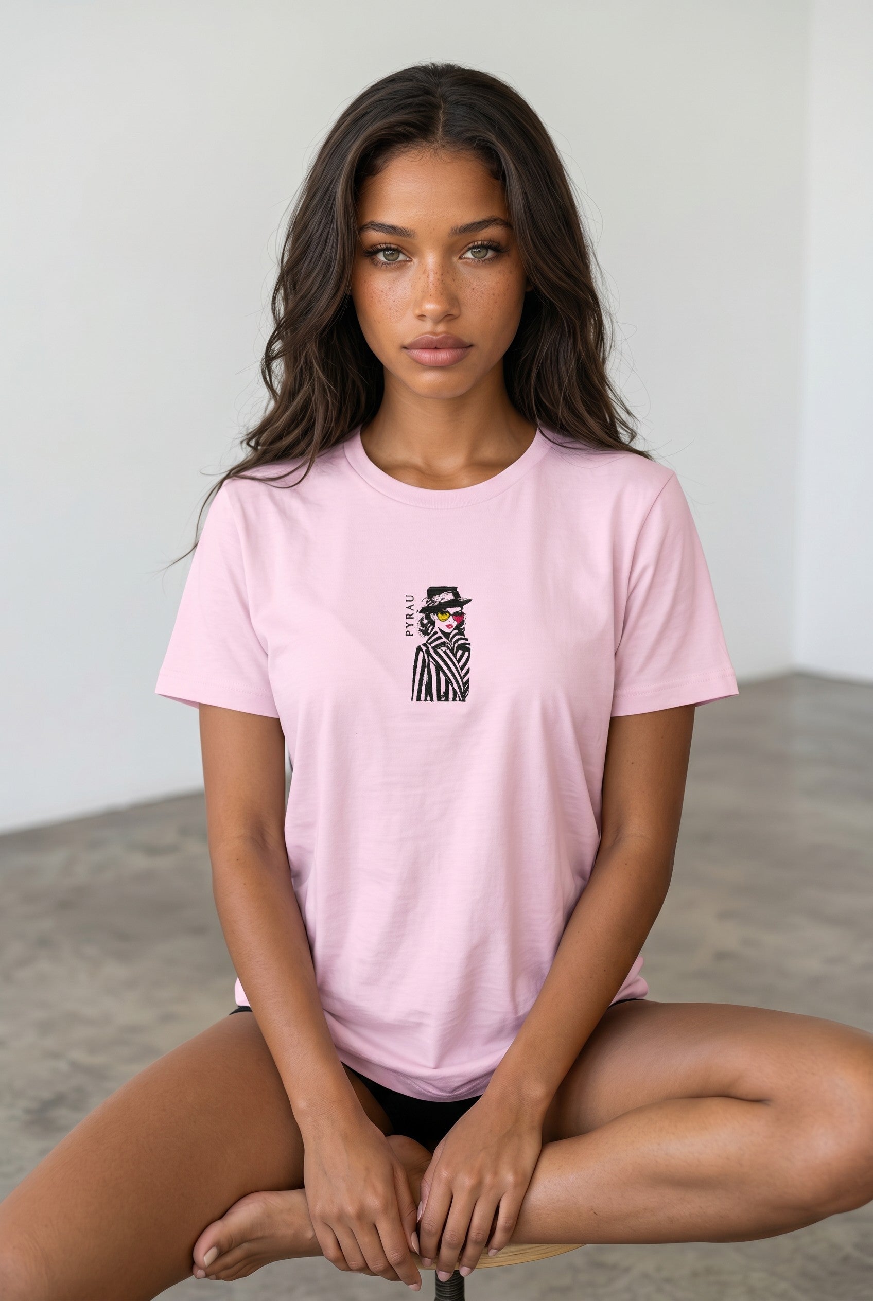 Embroidered Zebra Tee