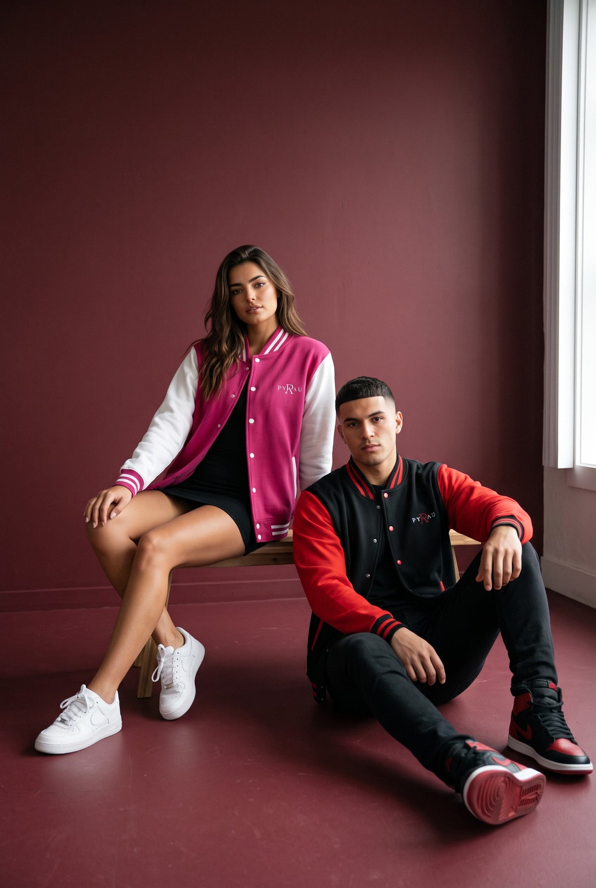 Pyrau Unisex Varsity Letterman Jacket