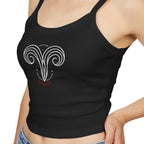Aries Zodiac Crop Tank Top