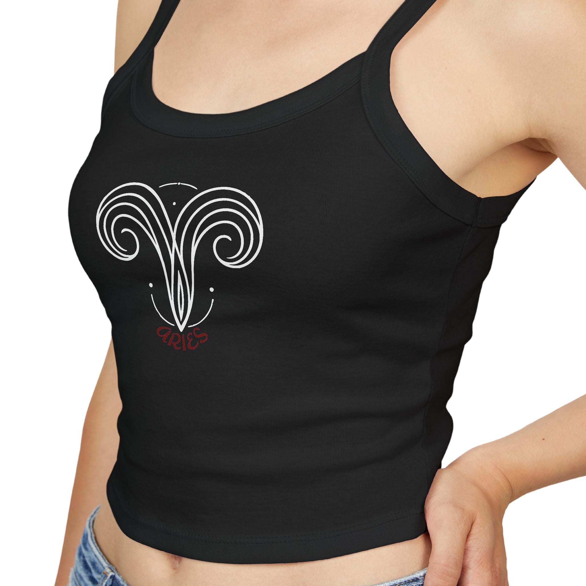 Aries Zodiac Crop Tank Top