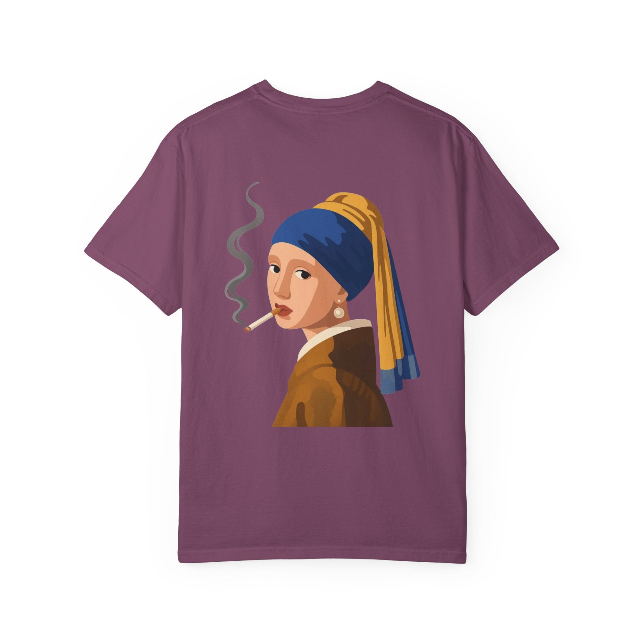 Smoking Girl with Pearl Tee