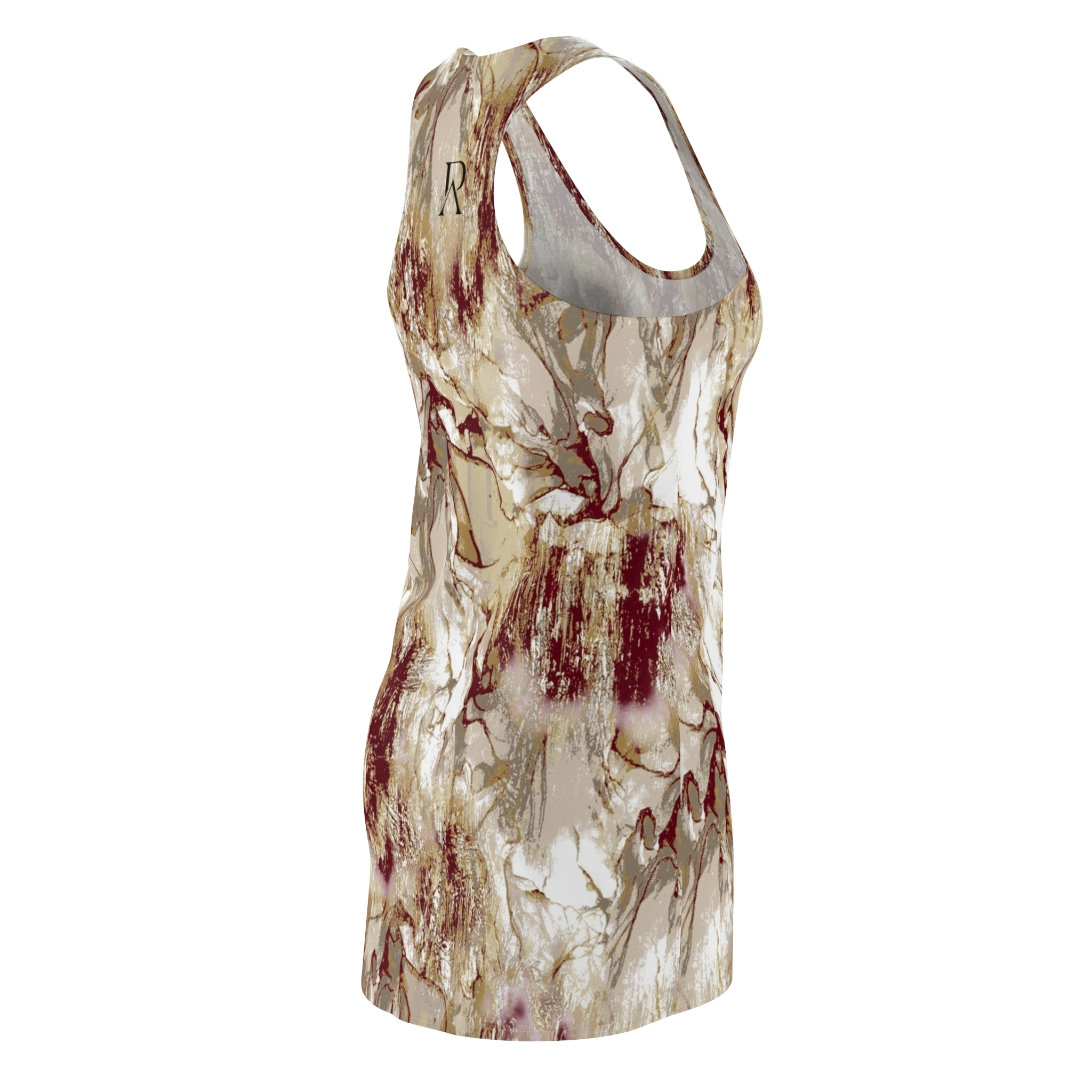 Marble Earth Tone Dress