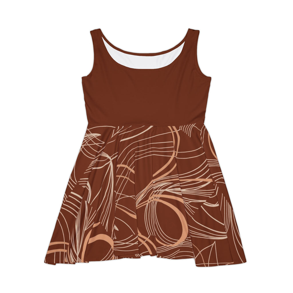 Brown Swirl Dress