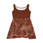 Brown Swirl Dress