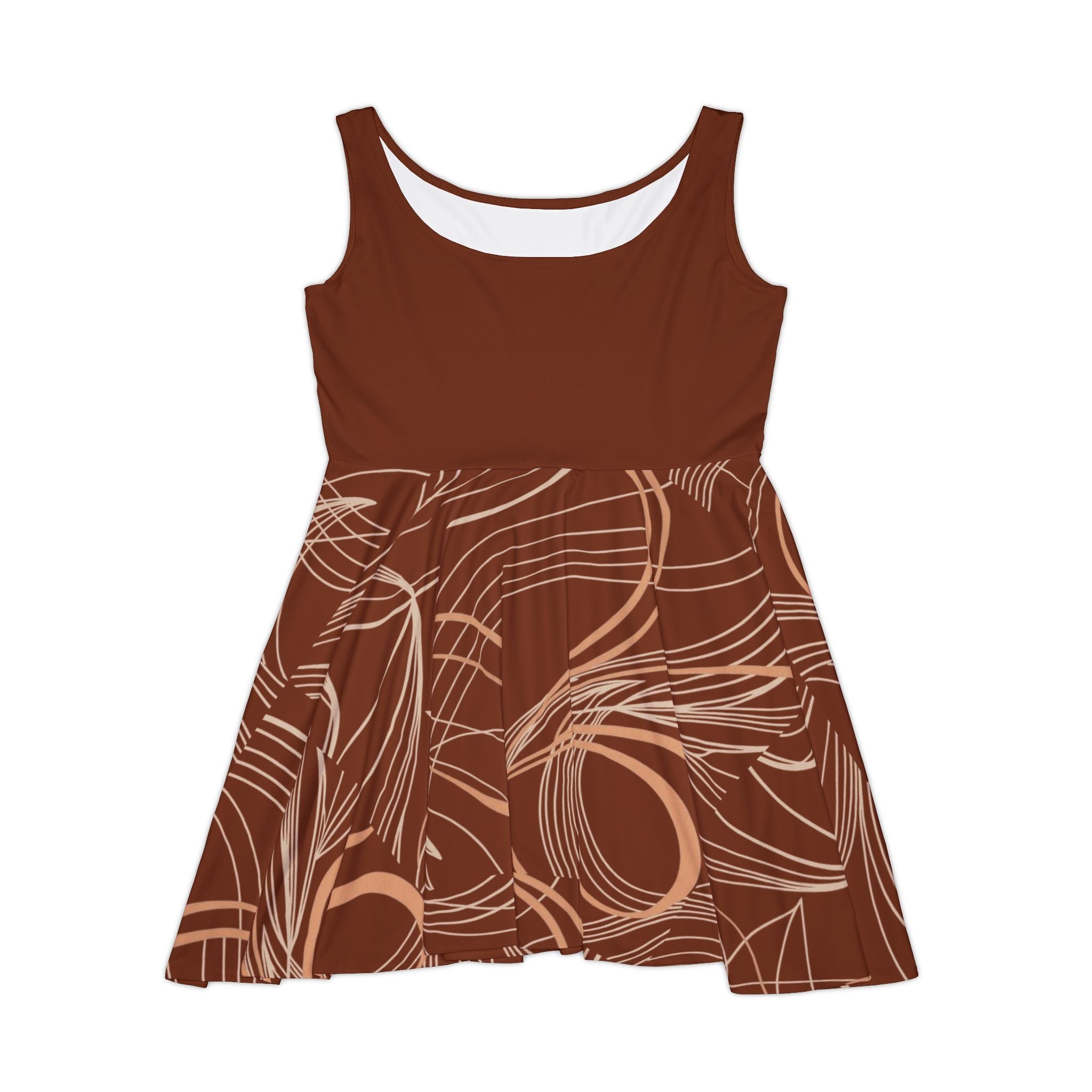 Brown Swirl Dress