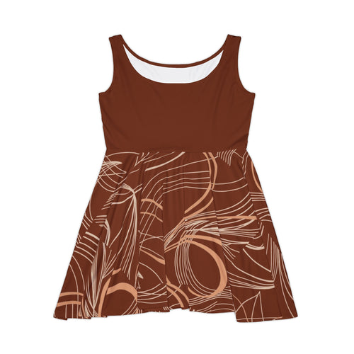 Brown Swirl Dress