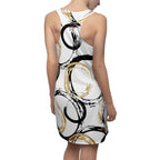 Gold & Black Circles Dress