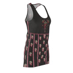 Floral Dress — Black & Red