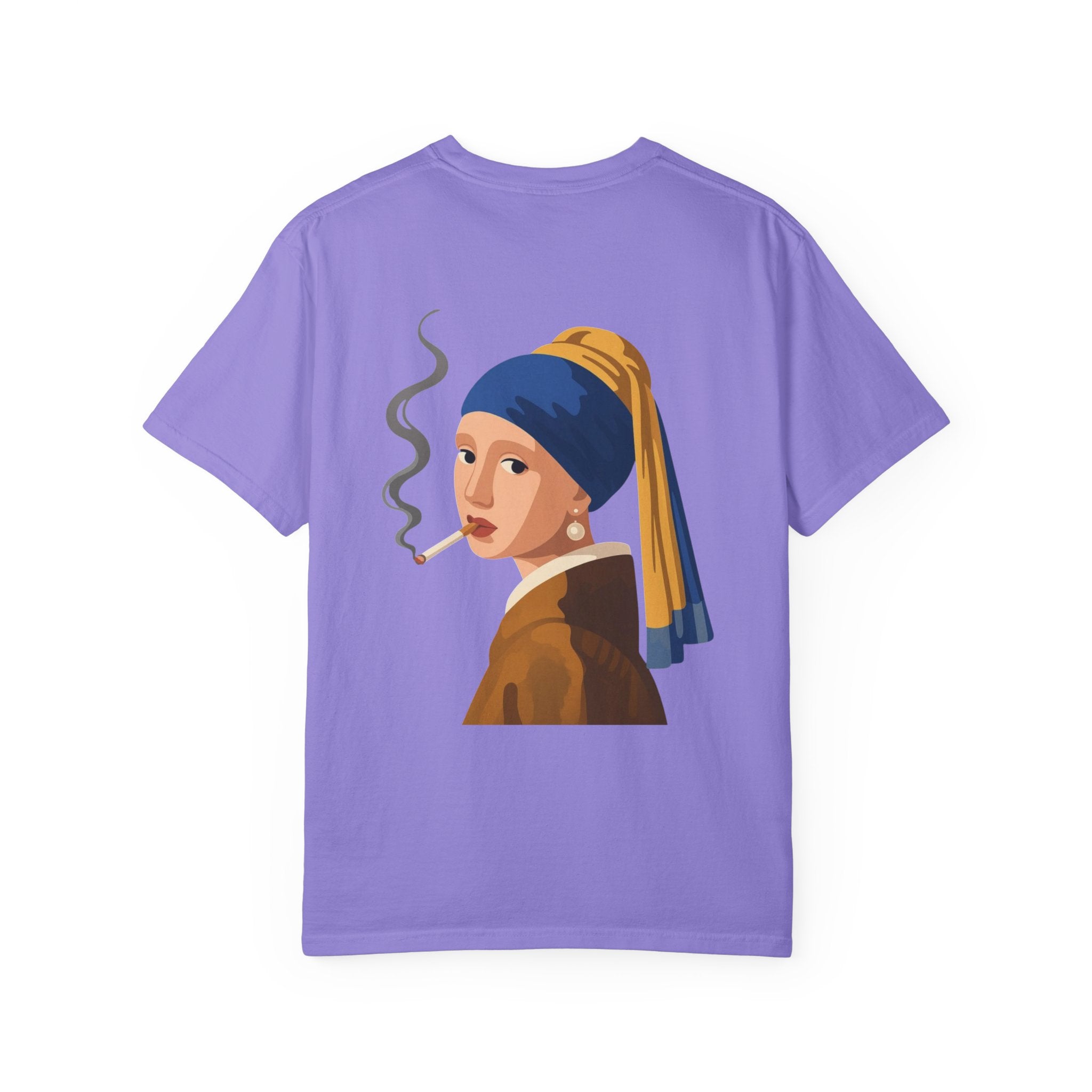 Smoking Girl with Pearl Tee
