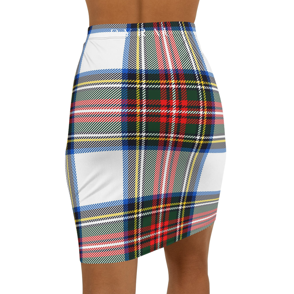 Plaid Pencil Skirt