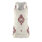 Damask Dress – Vintage Red Floral